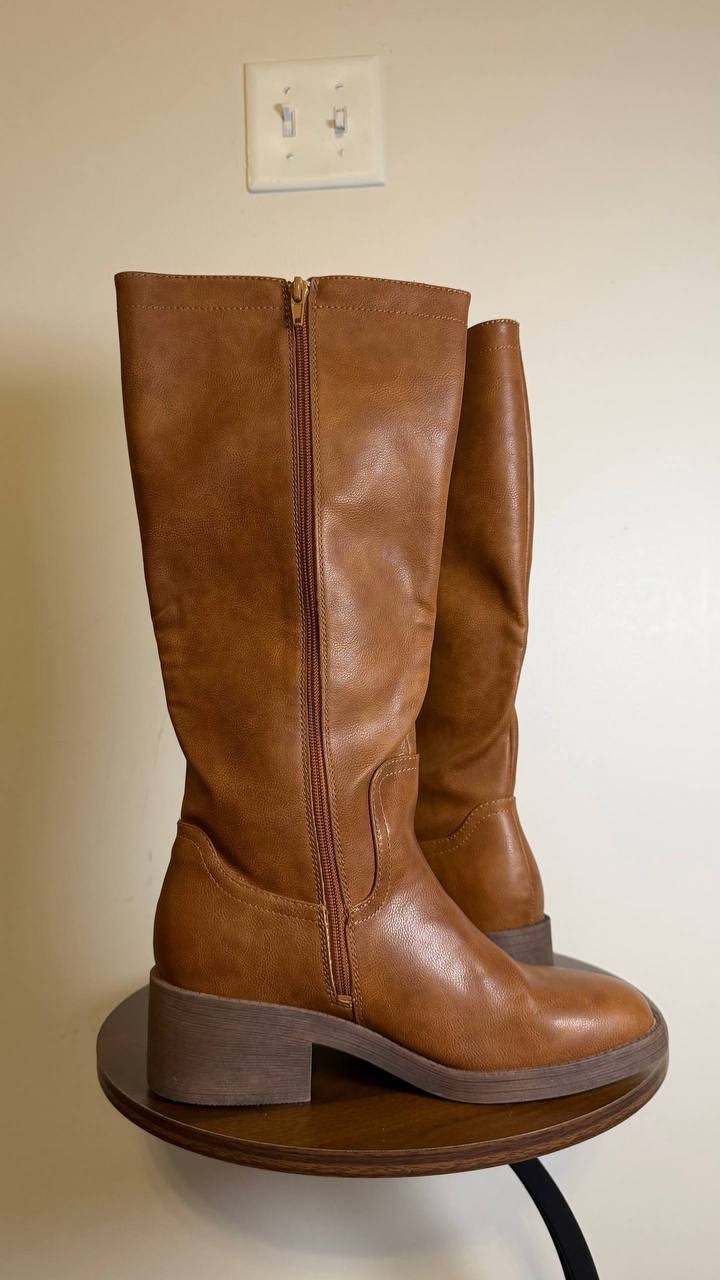 Blowfish Malibu Nomads Boots 10M Dark Honey Western Block Heel NIB msrp$109.99