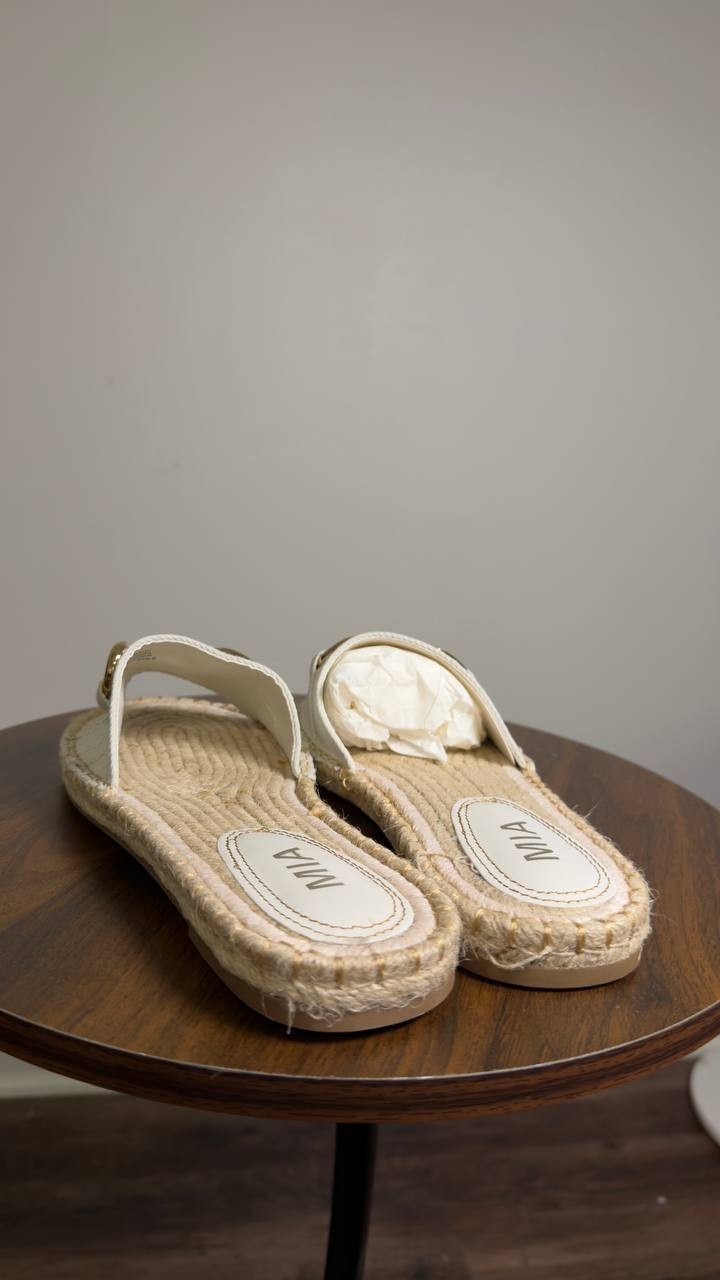 MIA  Espadrille Sandals  Bone  9M  New  $70