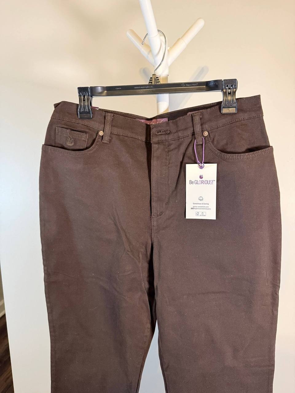 Gloria Vanderbilt Women’s Pants –Coffee Roast–  Size 12 – NWT – Classic Fit