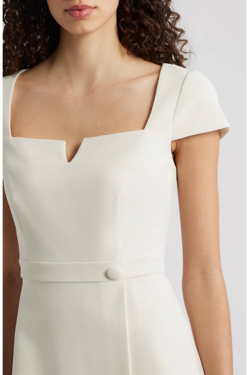 Vince Camuto Women’s Notch Neck Crepe Dress Stone 14 NWT $168