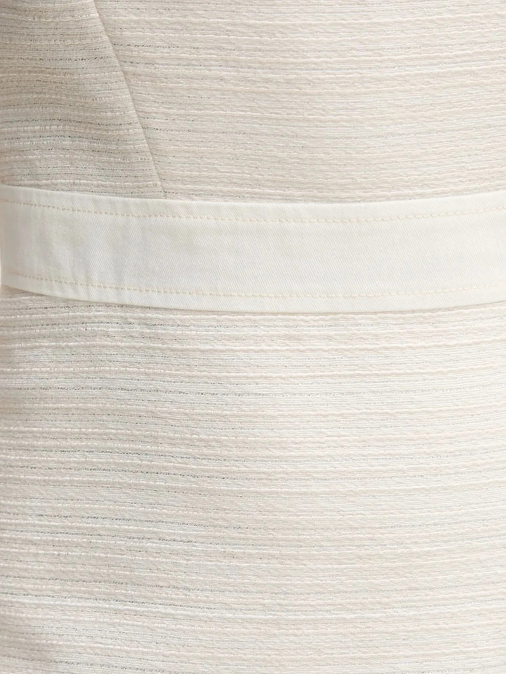 GUESS USA Tweed Dress Off-White Square Neck Sleeveless Zip Size S