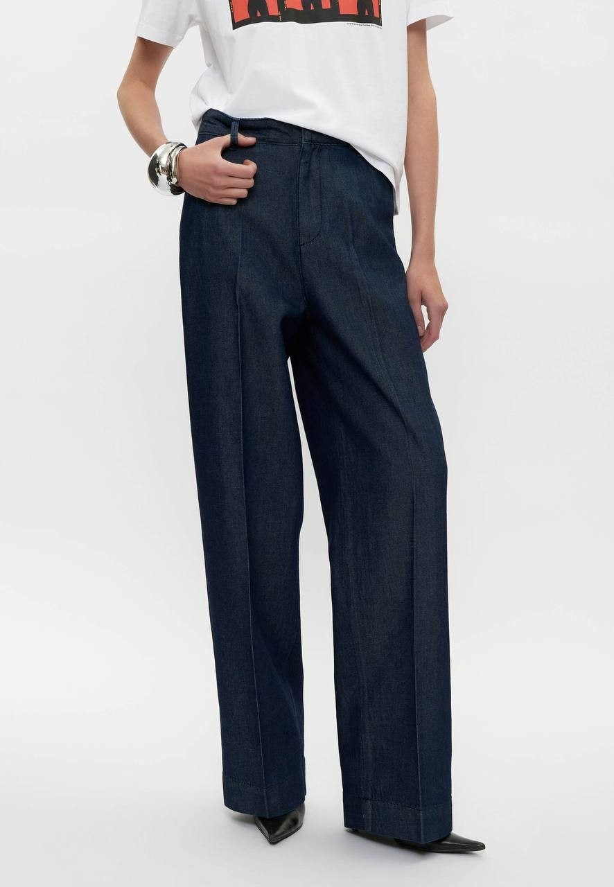 Calvin Klein Ultra High Relaxed Fit Jeans Dark Blue Denim 26Wr NWT $119