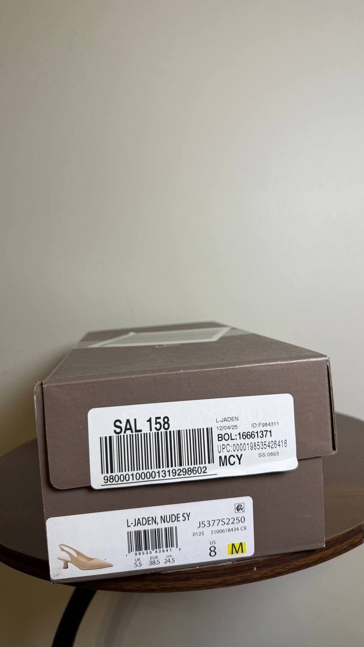 Franco Sarto Nude Slingback Pumps 8M NIB MSRP $115