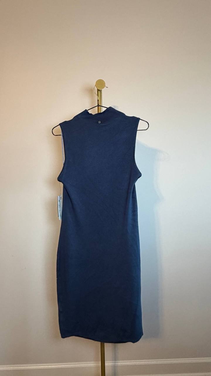Guess Rhinestone Bodycon Mini Sweater Dress Cobalt Blue XL NWT $168