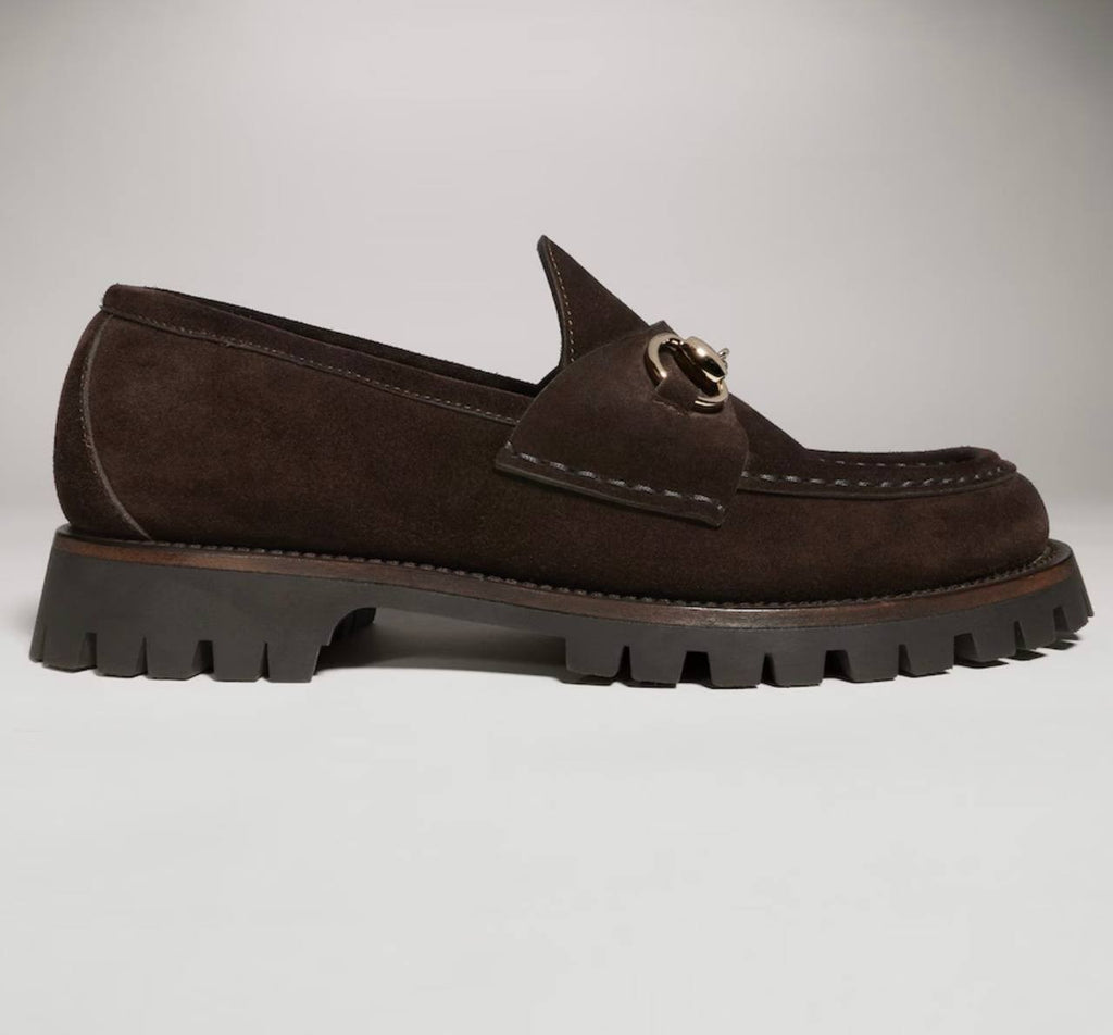 Gucci Women’s Horsebit Loafer Dark Brown Suede 8.5 New in Box $1270