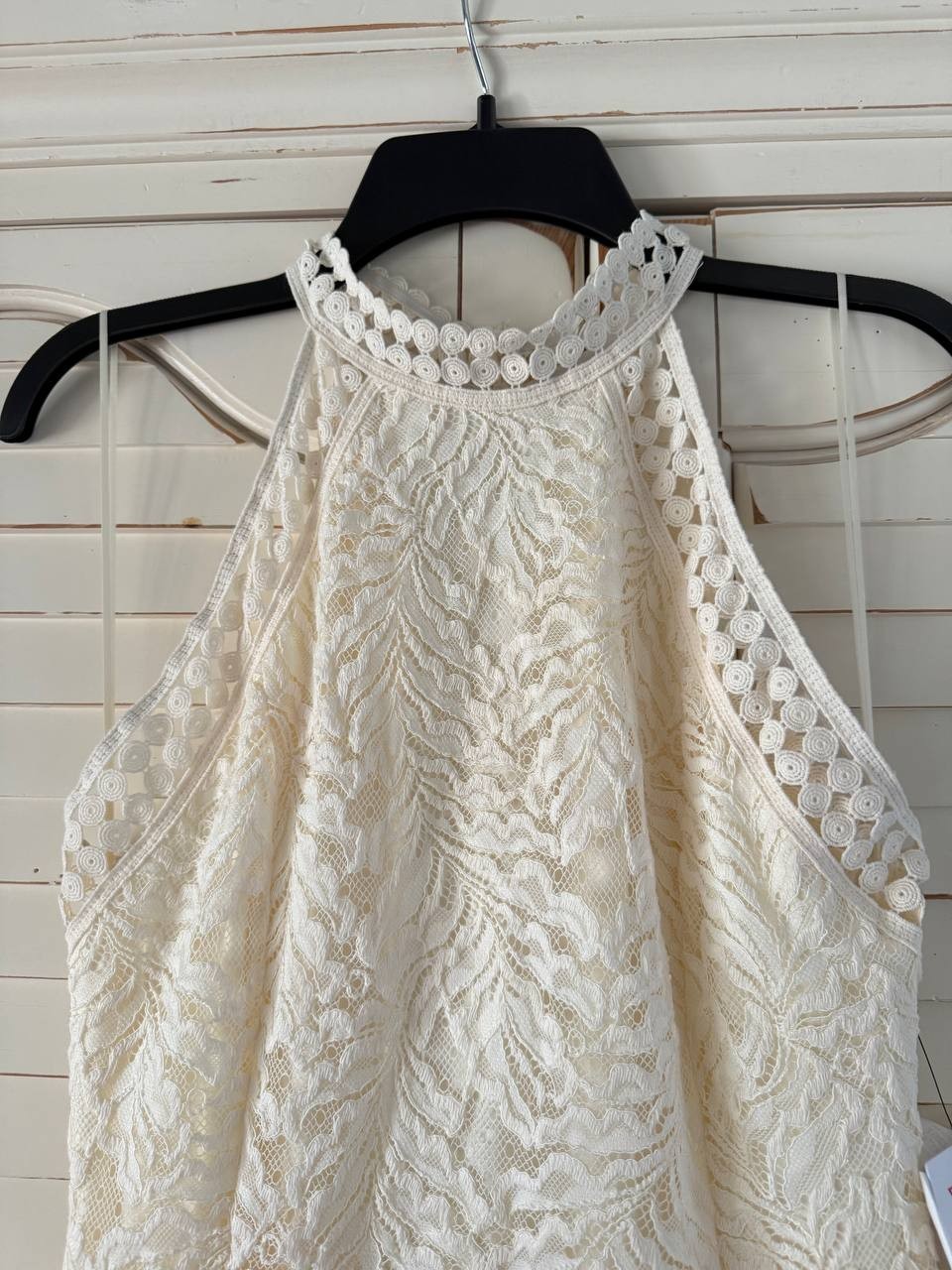 Guess White Liza Lace Maxi Dress Cream White Mult Size M NWT $178