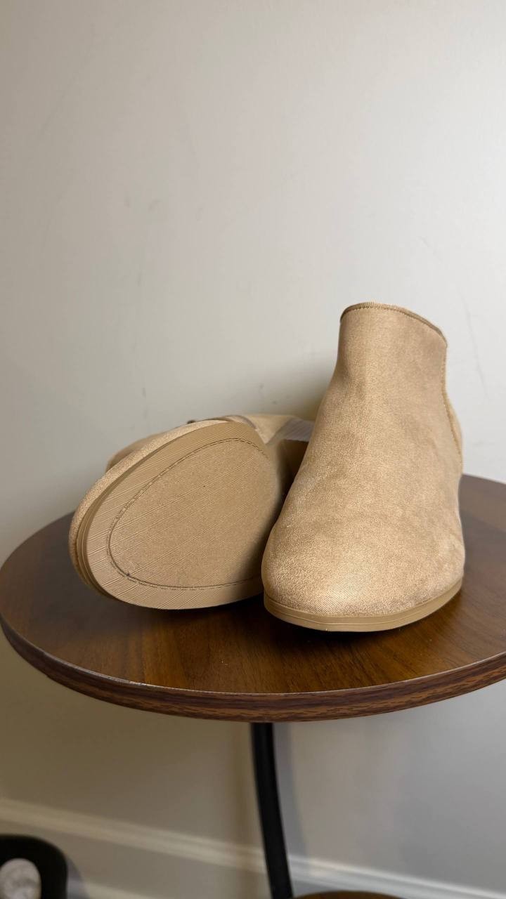 Style&Co Taupe Man‑Made Ankle Booties 7.5W New in Box MSRP $69.90