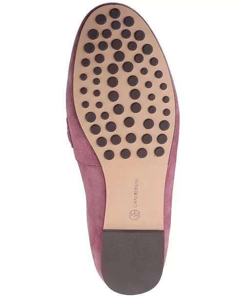 Giani Bernini Tailored Loafers 9.5M Mauve Suede New in Box