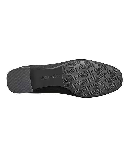 Easy Spirit Denisa eFlex Knit Block Heel Pumps Black 6M Textile $99 NWB