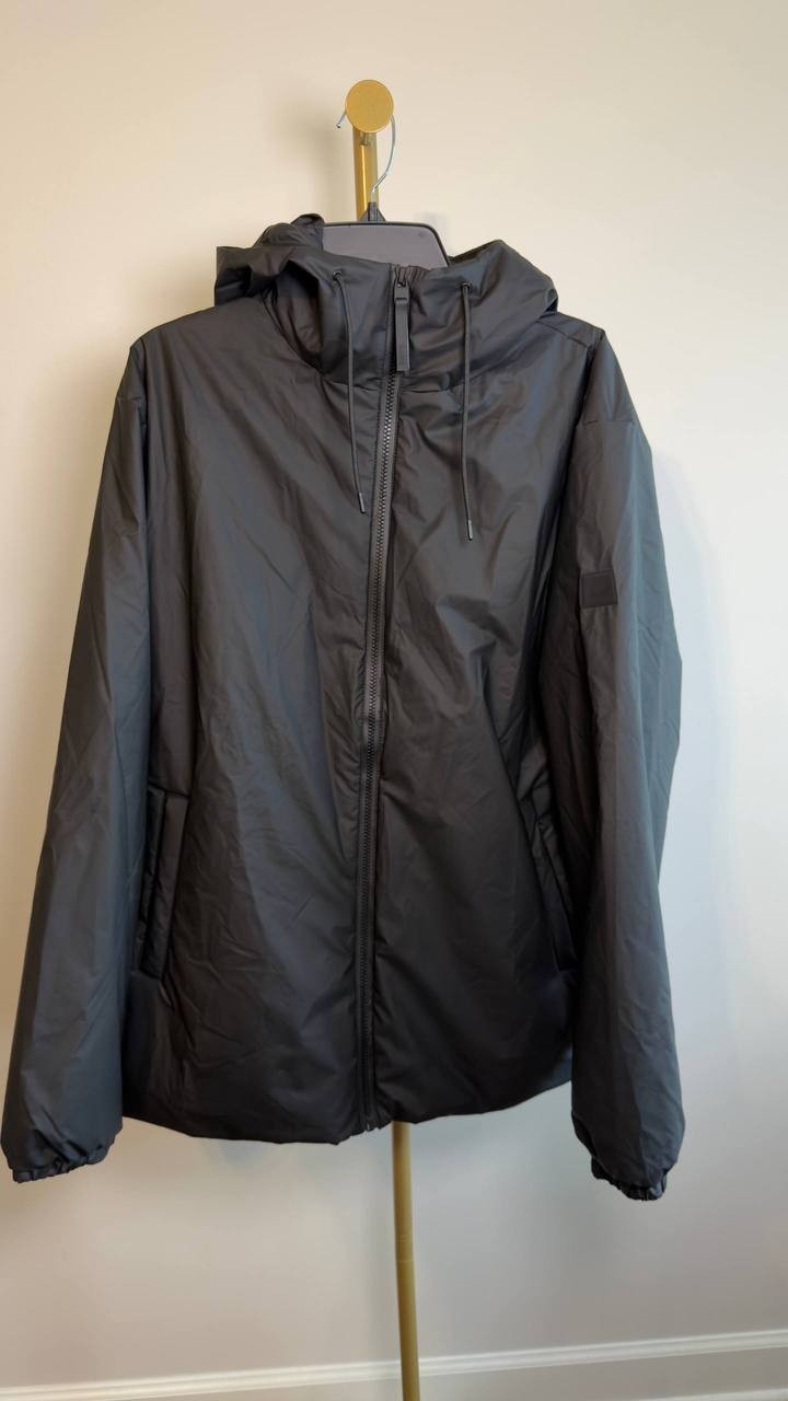 Rains Lohja Insulated Rain Jacket Black XL NWT $240