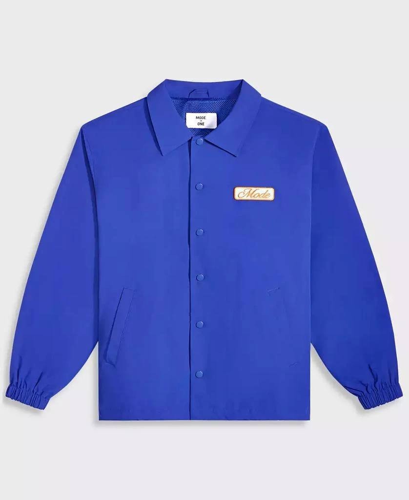 Mode of One Men’s Nylon Ripstop Coaches Jacket Blue S NWT