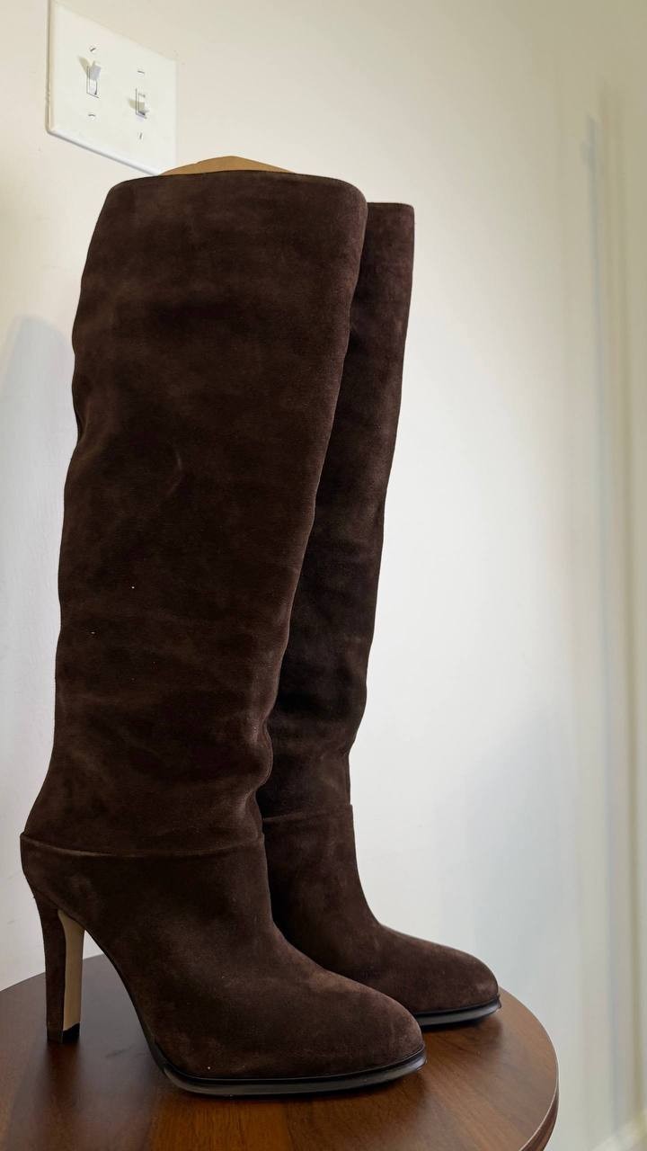 Vince Camuto Women’s Sorina Slouchy Knee‑High Boots Brownie 7.5M Suede MSRP $259