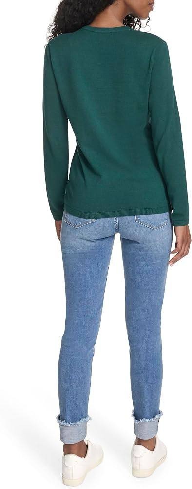 Tommy Hilfiger Cotton Argyle Ivy Sweater Forest Multi M NWT $69.50