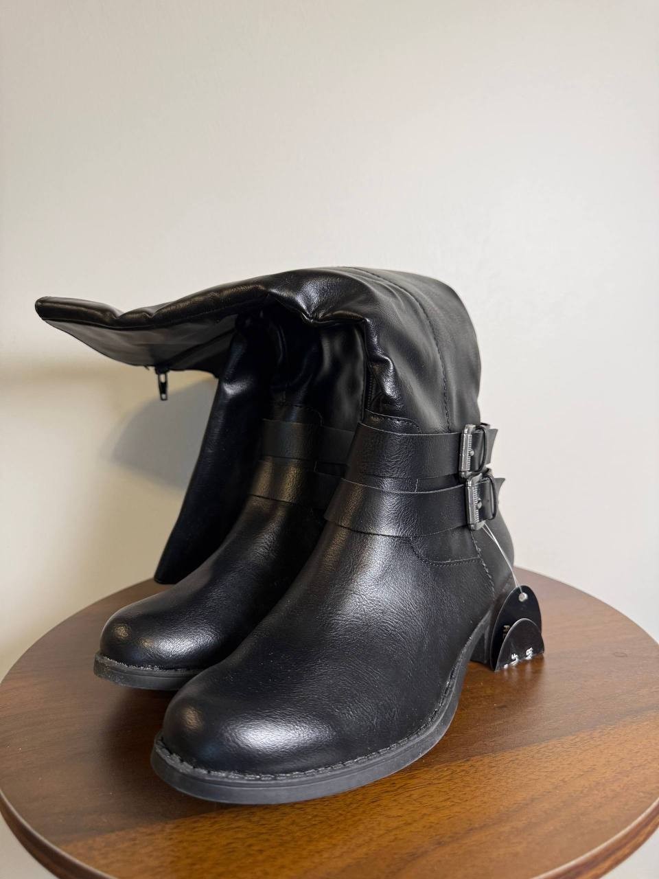 Style & Co Leather Knee‑High Boots – Black – Size 6 – New in Box