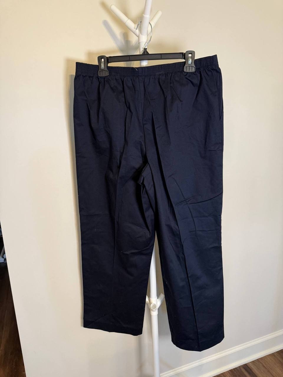 Alfred Dunner Classics Twill Pull‑On Pants – Navy – Size 16 – NWT – $44.50