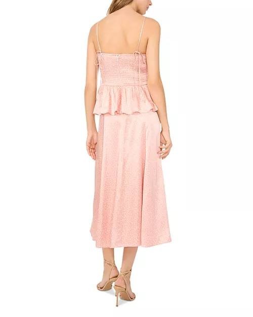 1.STATE Date Peplum Top Rose Cloud L NWT $79