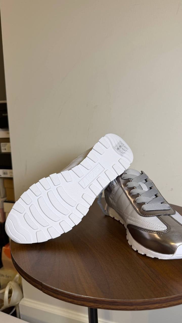 DKNY Nickel Synthetic Sneakers 6.5M NIB MSRP $109
