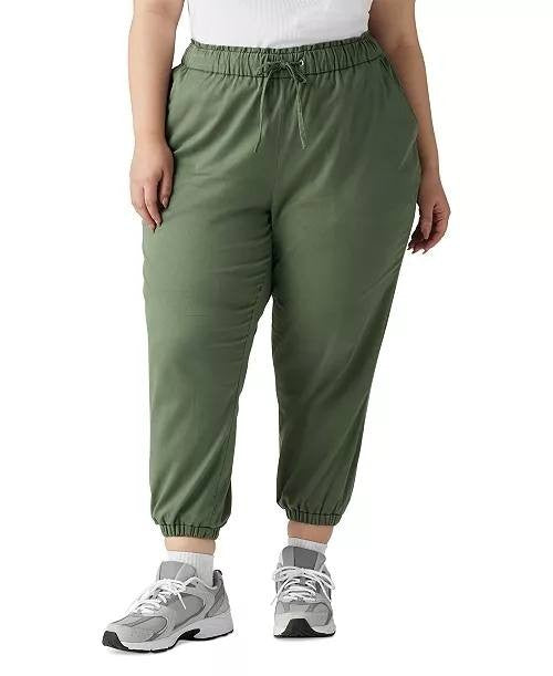 Levi’s Plus Size Off‑Duty High Rise Relaxed Jogger Pants Green 24W NWT $59.50
