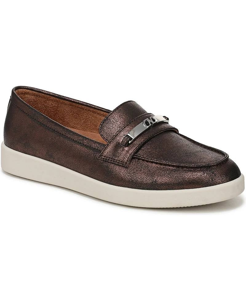 Naturalizer Dark Bronze Faux Leather Loafers 6.5W NIB MSRP $115