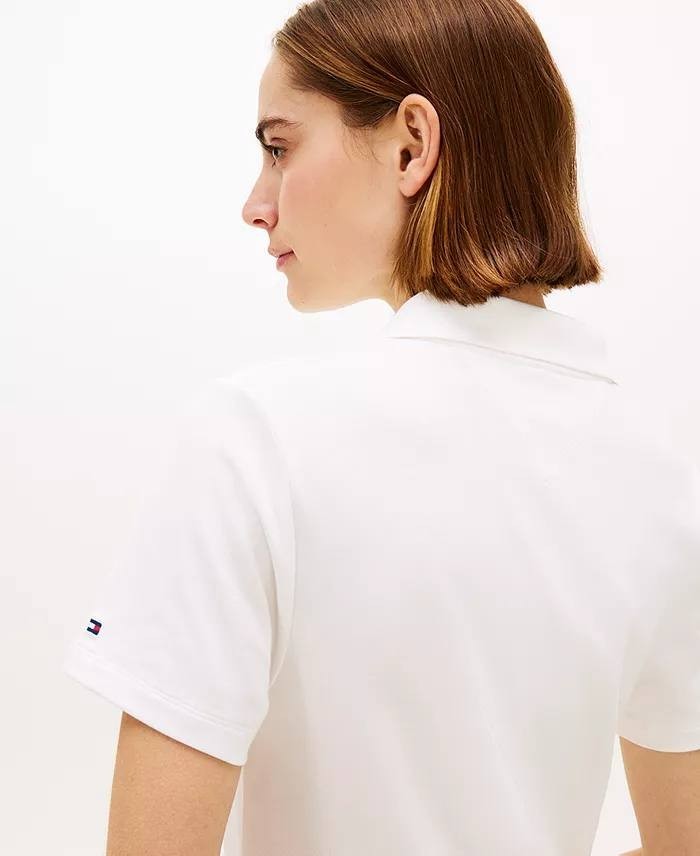 Tommy Hilfiger Women’s Script Polo Dress White S/P NWT $99.50