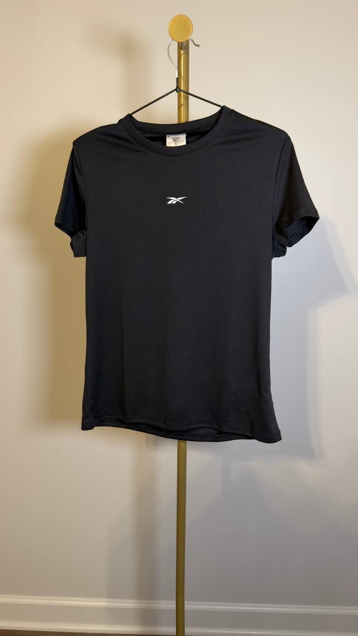 Reebok WOR Commercial Poly Tee Black S NWT $25
