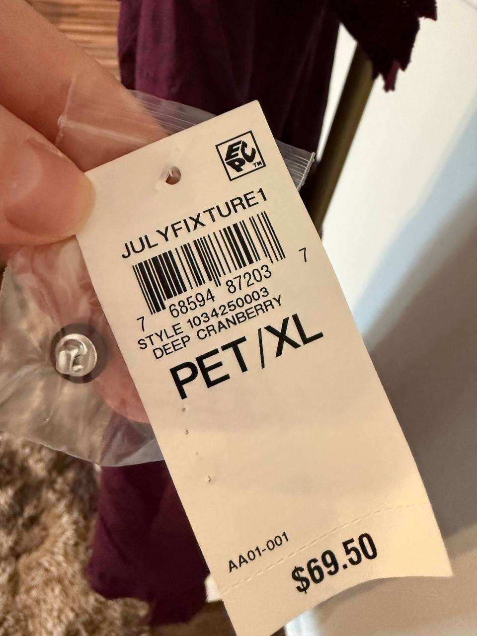 And Now This Petite Burnout Maxi Dress Deep Cranberry PET/XL NWT MSRP$69.50