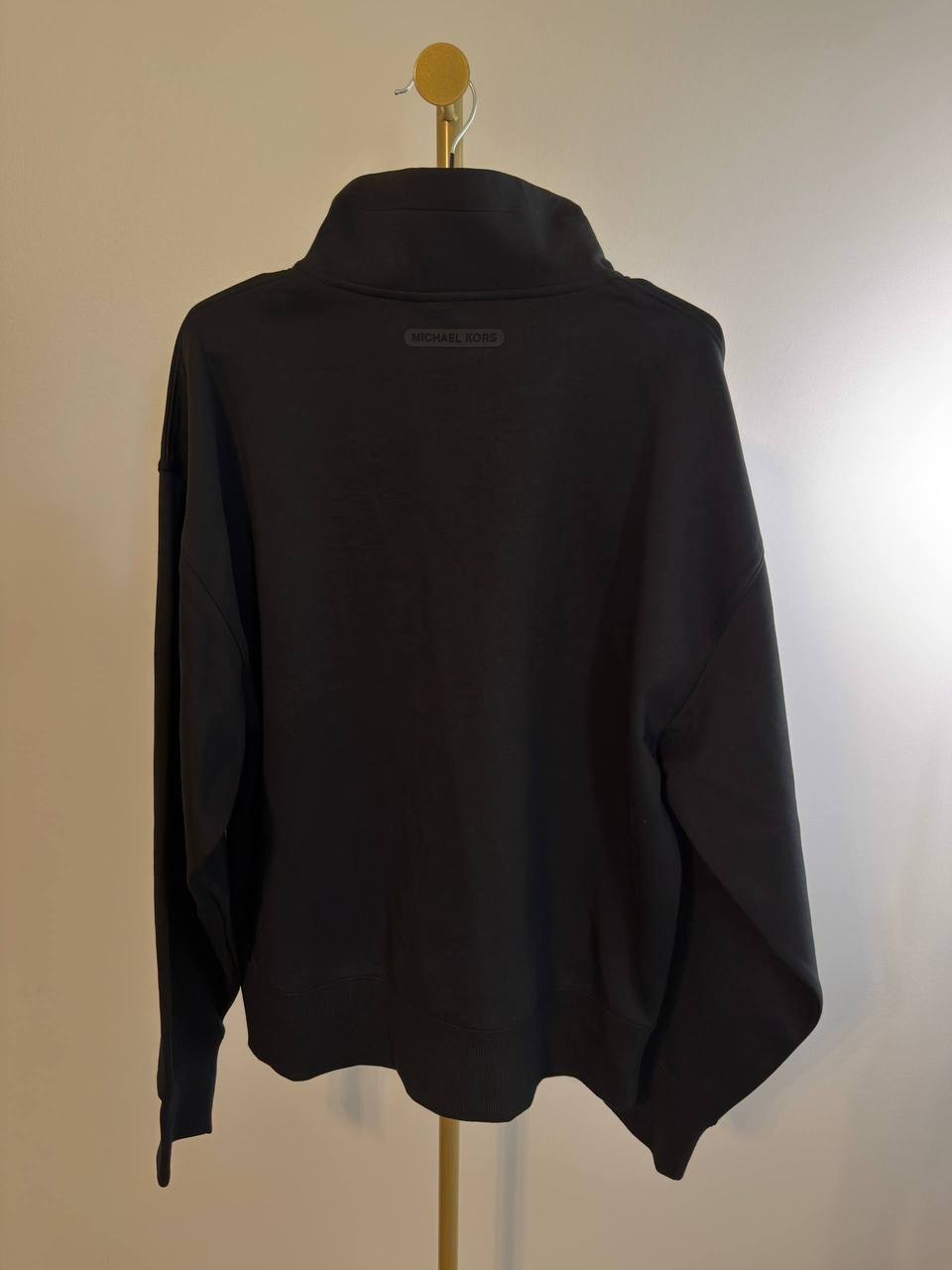 Michael Kors Men’s Half‑Zip Fleece Sweatshirt Black M NWT $148