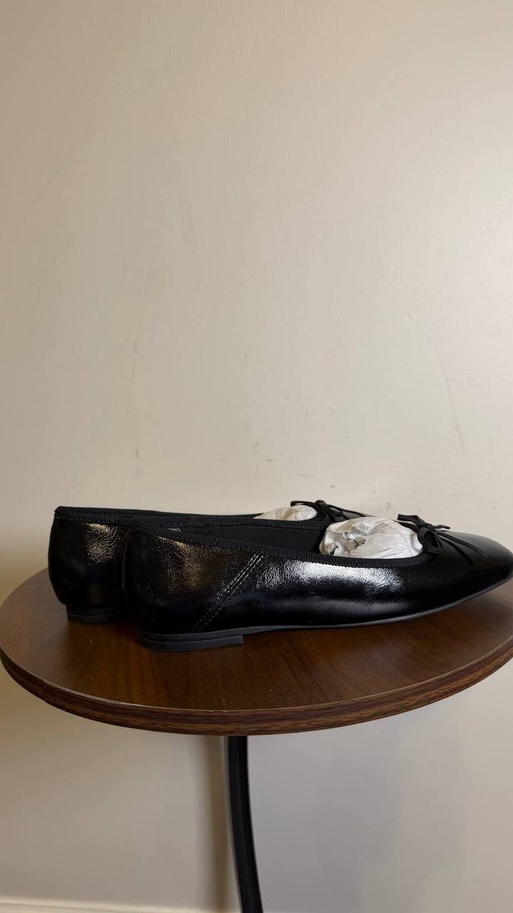 Anne Klein Women’s Aspen Snip Toe Ballet Flats Black 5.5M New With Box $85