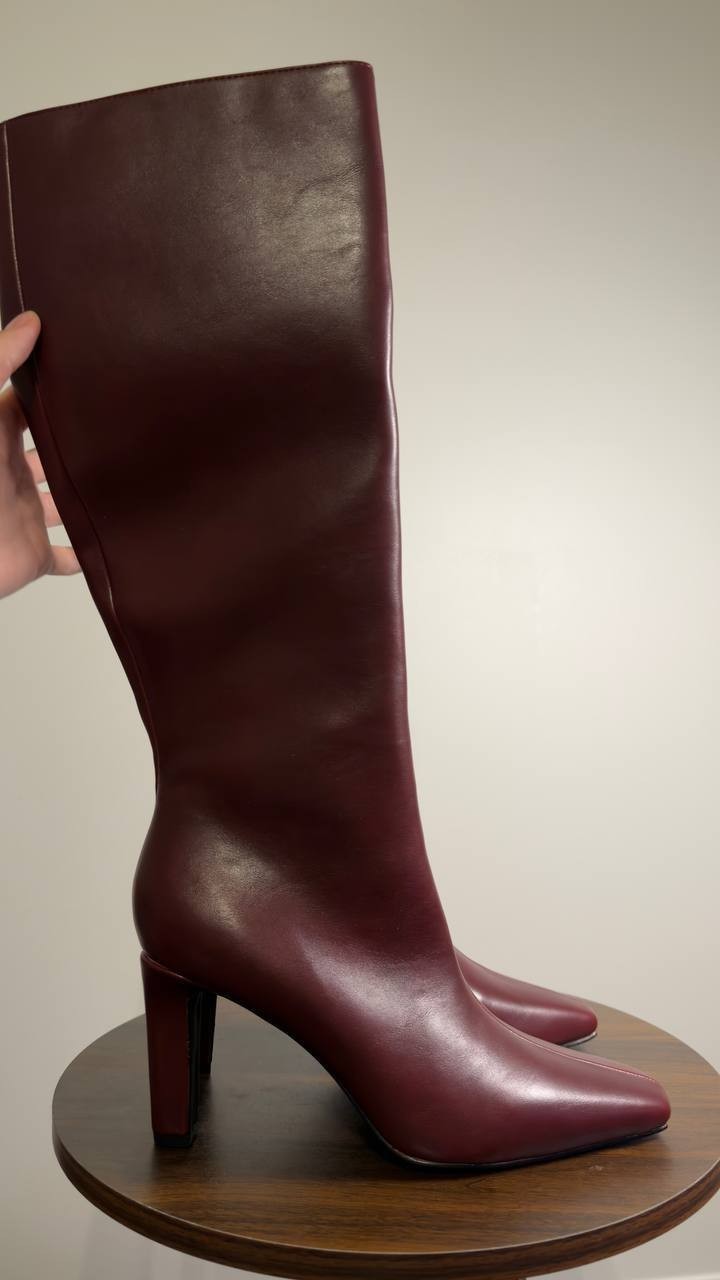 Madden  Girl  Voyage  Knee‑High  Dress  Boots  Burgundy  7.5M  New  No  Box  $99