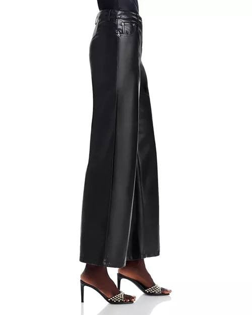 Lucy Paris Adler Faux Leather Pants Black XS NWT $98