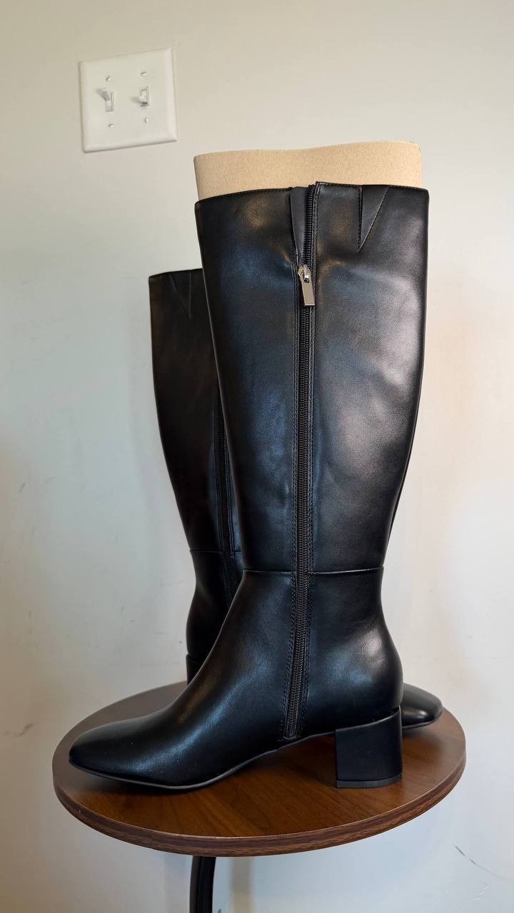 Bandolino Addyson Women’s Knee High Boots Black 7.5M Man‑Made $139 NWB