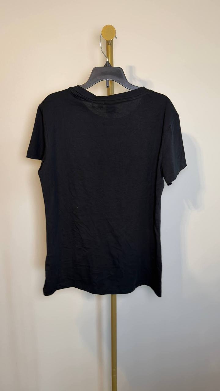 Hugo Boss Women’s Love Rhinestone Graphic T‑Shirt Black M NWT $59