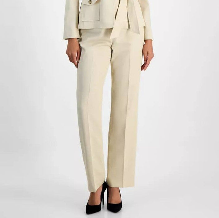 Le Suit Women’s Mid-Rise Straight-Leg Pants Work Trousers Size 12 $100 NWT