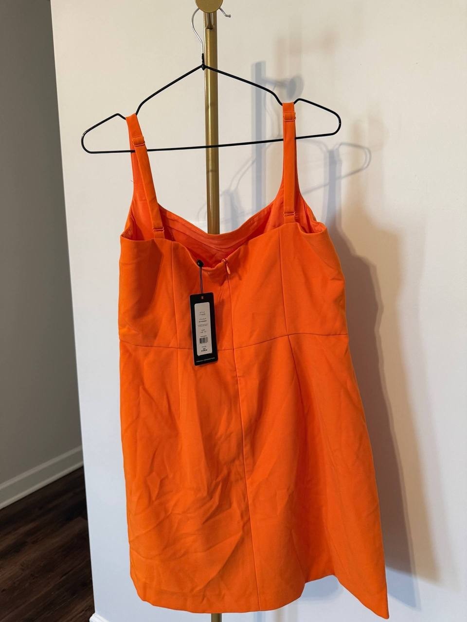 French Connection Whisper Envelope Skirt Orange SIZE10 NWT Chic Modern MSRP$128
