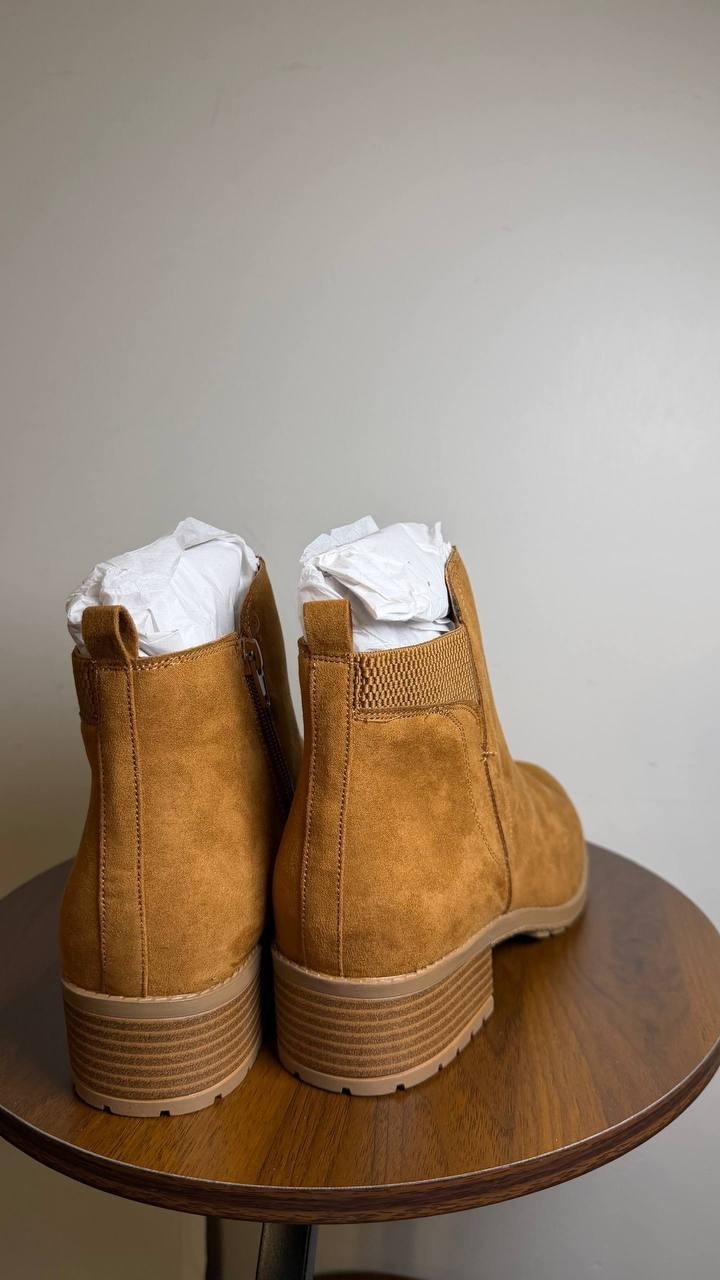 Style & Co Graciee Lug Booties Brown Women’s 8.5W Microfiber NWB $69.90