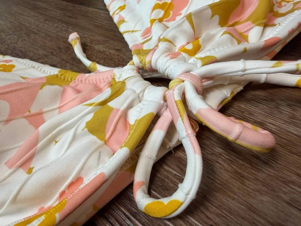 Raisins West Side Floral-Print Bikini Top Multi XL NWT $48