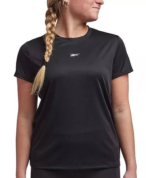 Reebok Active Identity Performance Logo Tech T‑Shirt Black XS NWT $25