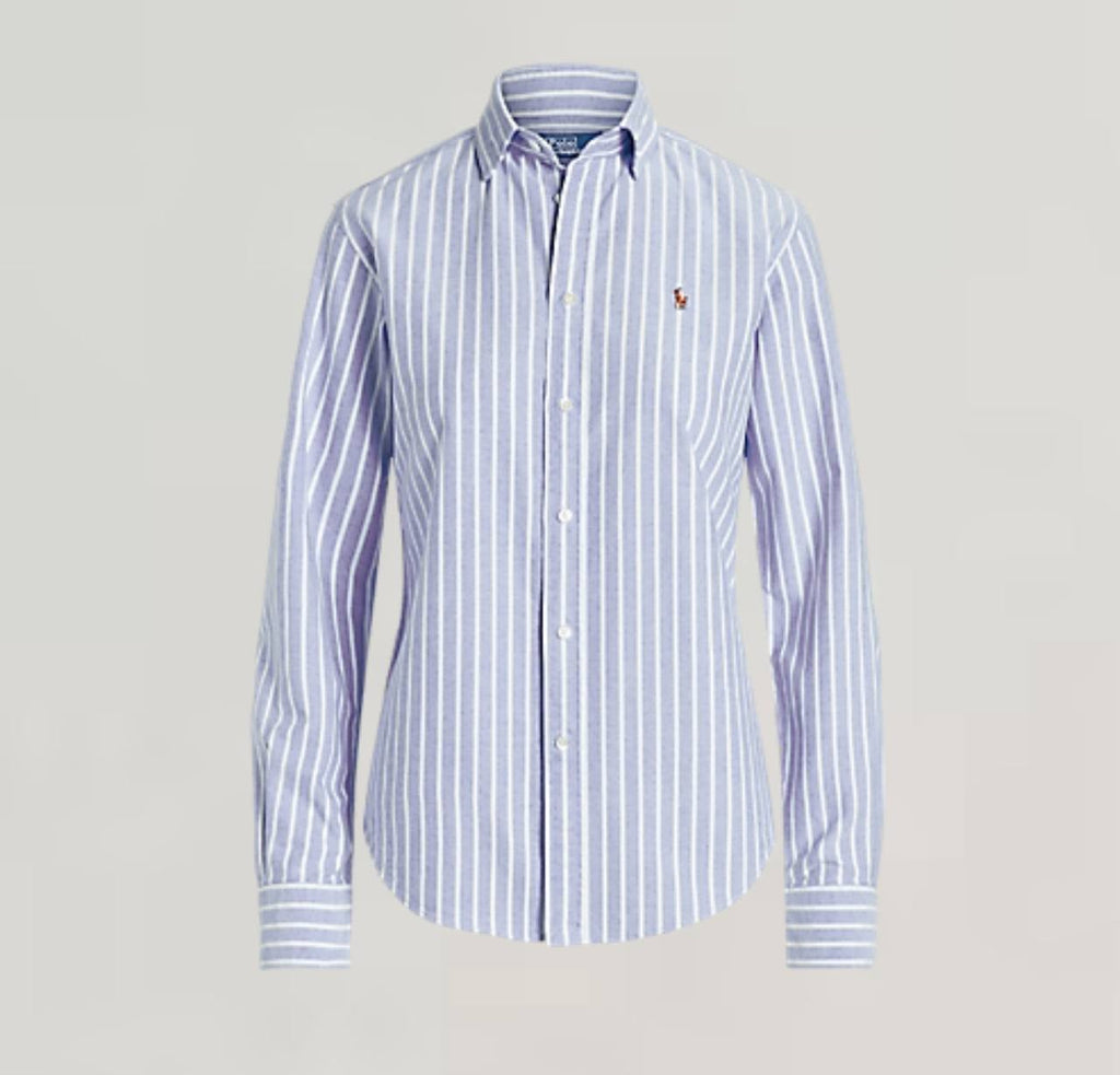 Polo Ralph Lauren Shirt 18 Slim Fit Striped Oxford Cotton Button-Down NWT