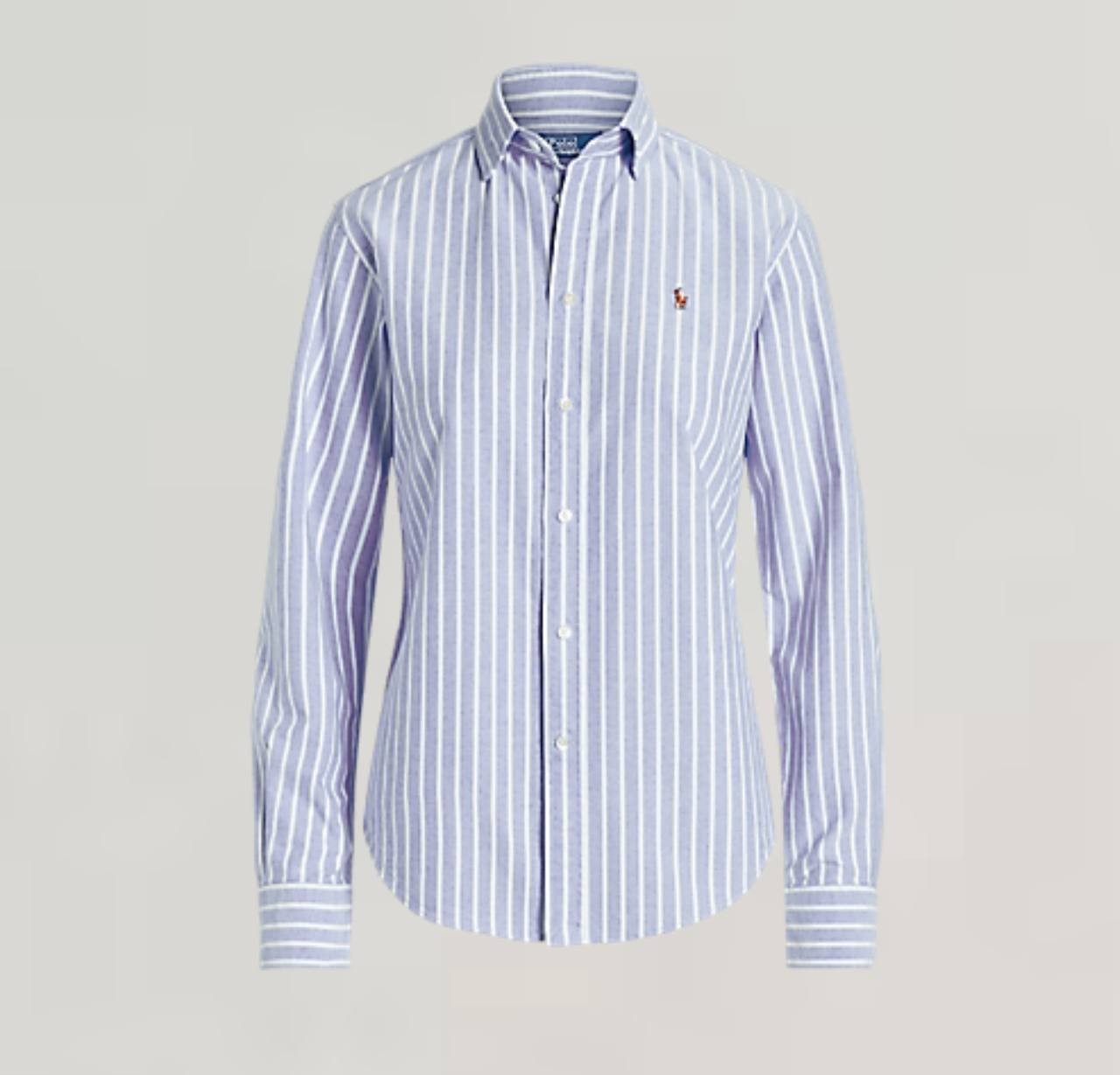 Polo Ralph Lauren Shirt 18 Slim Fit Striped Oxford Cotton Button-Down NWT