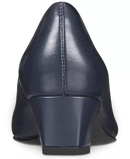 Easy  Street  Kitten  Heel  Pumps  Navy  9W  New  $70