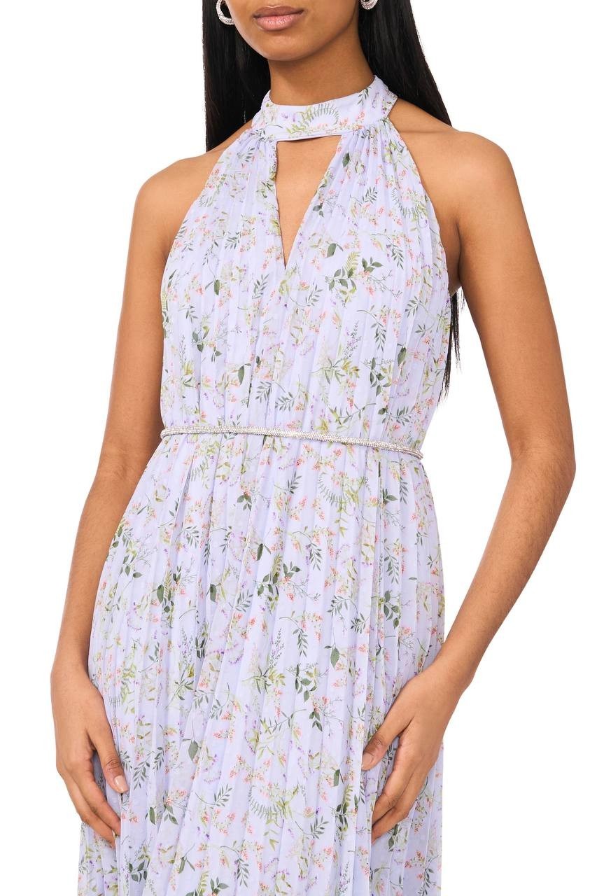 CeCe Maxi Dress Blue Floral S NWT $139.00