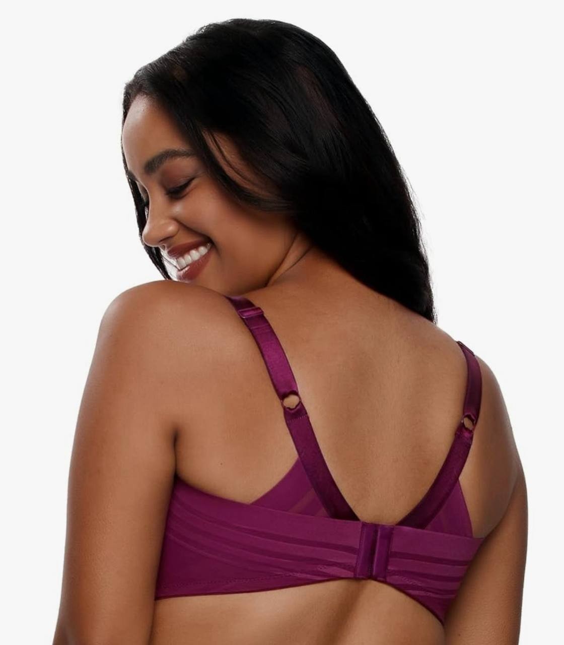 Felina Marvelous Side Smoothing T-Shirt Bra 38DDD Purple Style 245033 NWT