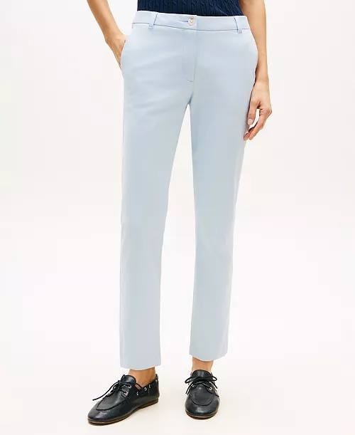 Tommy Hilfiger Twill Slim Chino Pants Breezy Blue 12 NWT $69.50