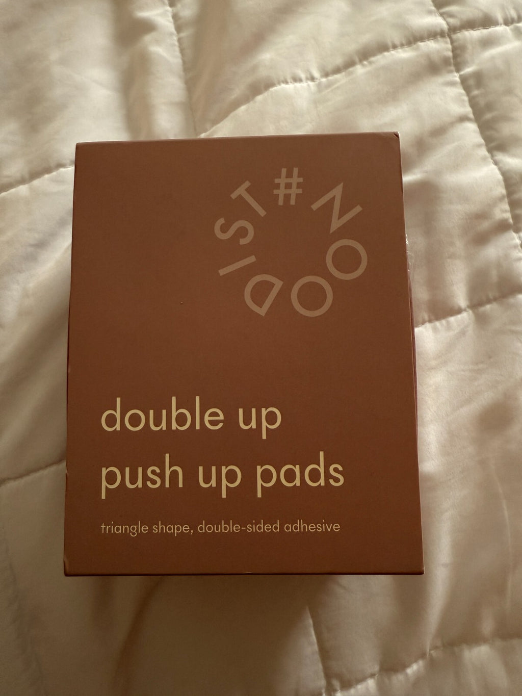 Push-Up Bra Pads D/DD - Noodist Double Up Inserts, Seamless Strapless Beige