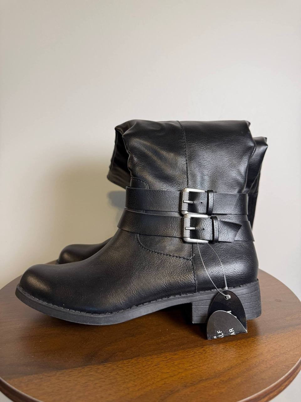 Style & Co Leather Knee‑High Boots – Black – Size 6 – New in Box