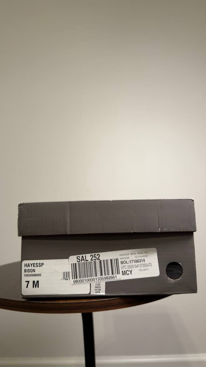 Style  &  Co  Hayess  Wedge  Sandals  Bison  7M  New  $65