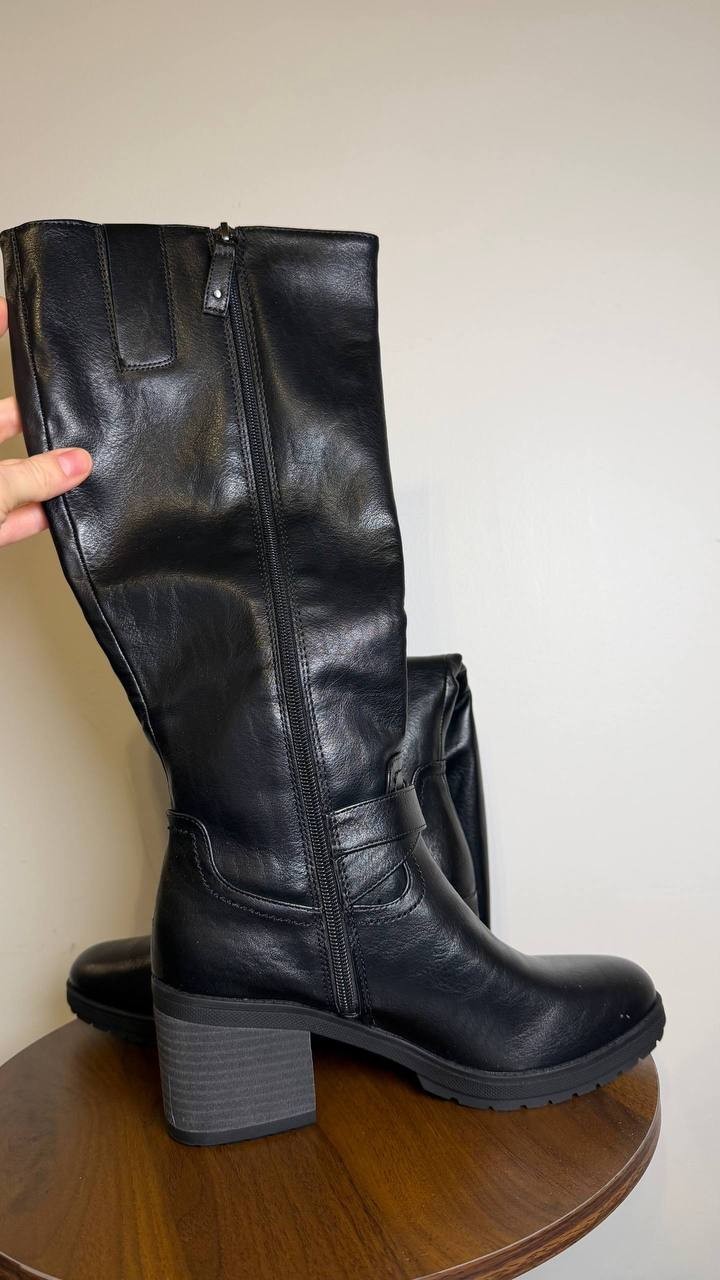 Dr. Scholl’s Synthetic High Boots 8M Black New in Box MSRP $160