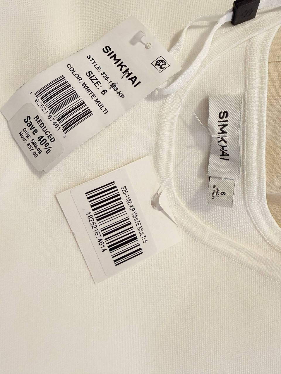 SIMKHAI-Dress-Ivory – Size 6 – NWT – $595 (Without Belt)