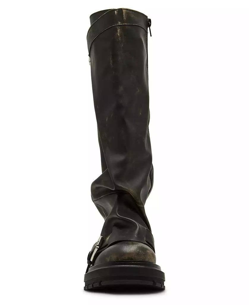 Madden Girl Restore Slouchy Lug Sole Moto Boots 6 Man‑Made$115 NWT