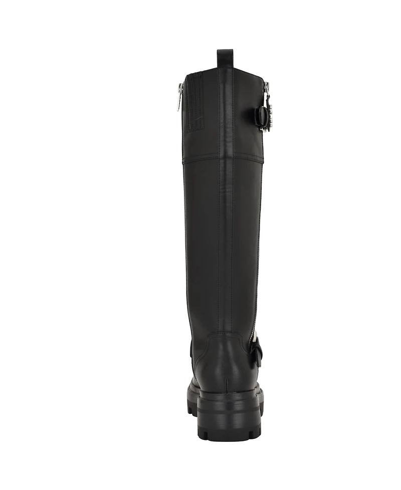 Guess Tall Boots 8.5M Black Man‑Made New in Box MSRP $169